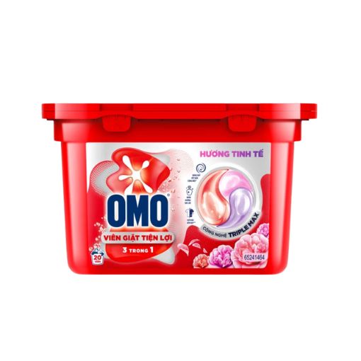 OMO Viên Giặt 3 Trong 1 Hương Tinh Tế 210g Túi 20 Viên