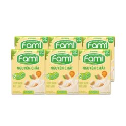 Sữa Đậu Nành Fami Nguyên Chất Ít Đường Hộp 200ml