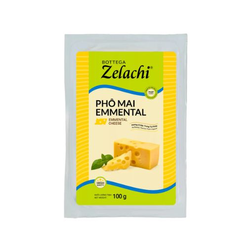 Phô Mai Emmental Zelachi 100g Vị Béo Dịu Tan Chảy Thơm Ngon