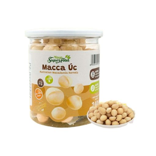 Macca Úc Tách Vỏ Your Superfood 240G