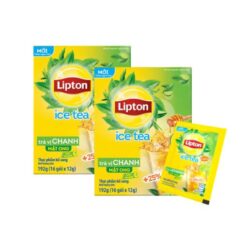 Lipton Trà Chanh Ice Tea hộp 16 gói x 12g – Giải khát sảng khoái