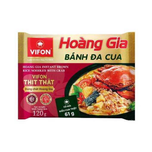 Bánh Đa Cua Hoàng Gia Vifon 120g - Riêu Cua Thật
