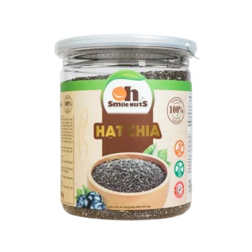 Hạt Chia Đen Hữu Cơ Smile Nuts Hộp 300g