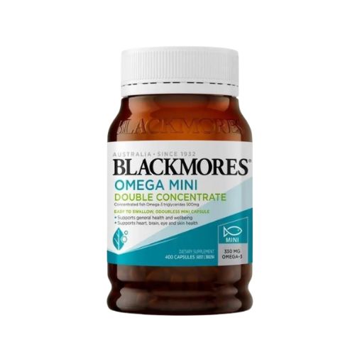 Blackmores Omega Mini Double Concentrate 400 viên Omega-3 Úc