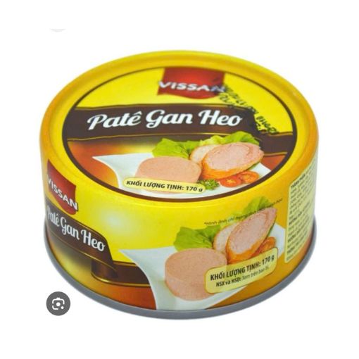 Pate Gan Heo Vissan Lon 170g - Hương vị đậm đà, tiện lợi