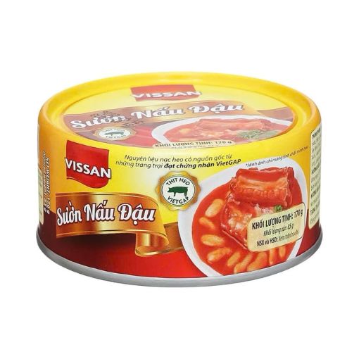 Sườn Nấu Đậu Vissaan Hộp 200g - Tiện Lợi, Thơm Ngon