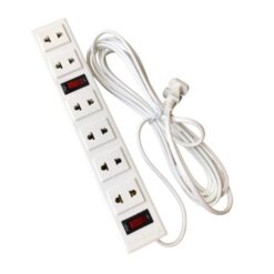 Ổ cắm Điện Quang ĐQ 001A-01 (6 lỗ, 2 chấu, dây 5 mét)