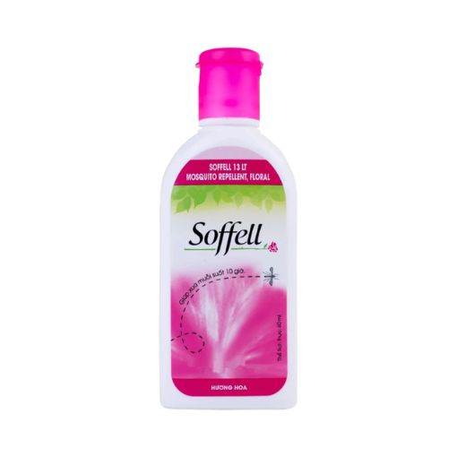 Kem xua muỗi Soffell hương hoa 60ml - Bảo vệ 10 giờ