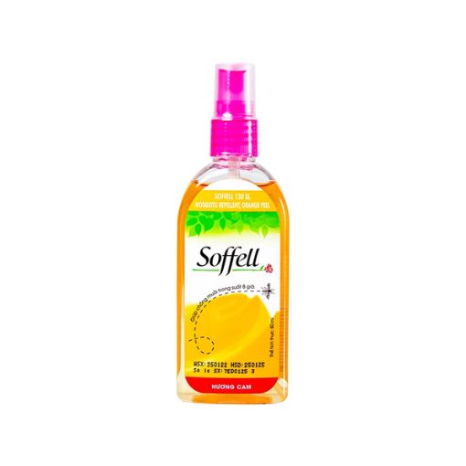 Xịt xua muỗi Soffell hương cam 80ml - Chống muỗi suốt 8 giờ