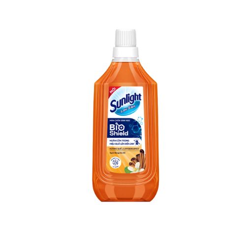 Nước Lau Sàn Sunlight BIOSHIELD Quế & Cam Bergamot 1kg