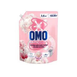 Nước Giặt OMO Matic Cửa Trên Hương Mẫu Đơn Trắng & Đàn Hương 3.6kg
