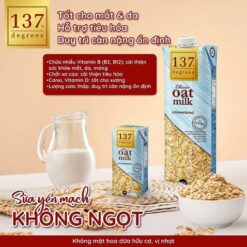 Alternative view of Sữa Hạt Yến Mạch Không Đường 137 Degrees 1L