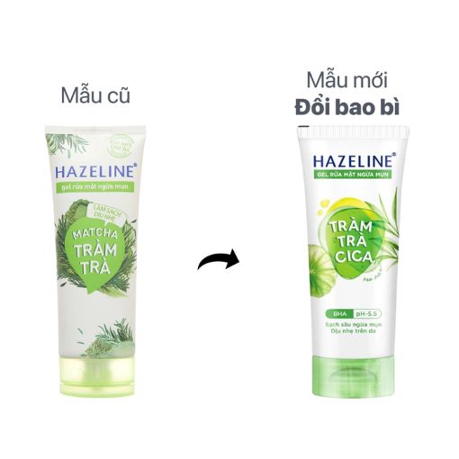 Gel rửa mặt Hazeline ngừa mụn dịu nhẹ tràm trà Cica 100g - Ảnh 2