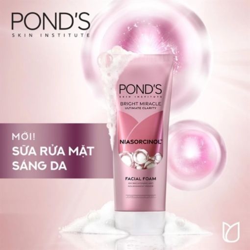 Sữa Rửa Mặt Pond's Bright Beauty Serum Sáng Hồng Rạng Rỡ 100G - Ảnh 2