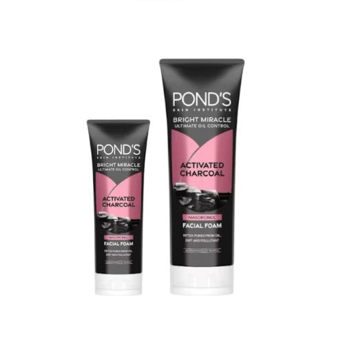 Sữa rửa mặt Pond's Bright Miracle Than hoạt tính sạch sâu 100g - Ảnh 2