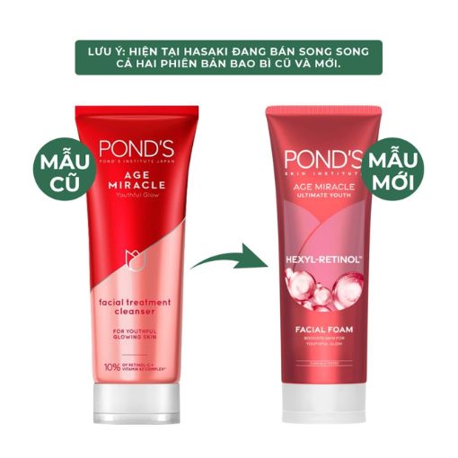 Sữa Rửa Mặt Pond's Age Miracle Ngăn Ngừa Lão Hóa 100g - Ảnh 2