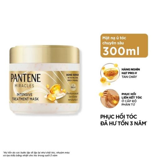 Mặt nạ Ủ Tóc PANTENE Miracles Phục Hồi Liên Kết Tóc 300ml - Ảnh 2