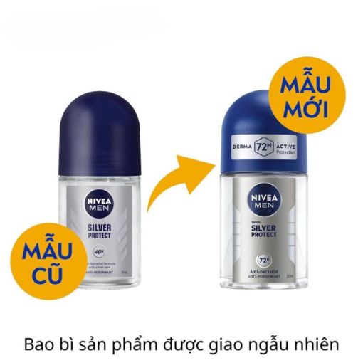 Lăn khử mùi Nivea phân tử bạc 25ml - Khô thoáng, tự tin - Ảnh 2