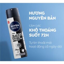 Alternative view of Xịt Khử Mùi NIVEA MEN Invisible Black&White Ngăn Vệt Ố Vàng (150ml)