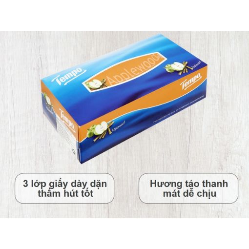 Khăn giấy Tempo AppleWood 3 lớp 86 tờ - Ảnh 2