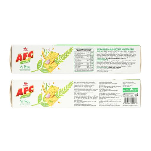 Bánh cracker rau AFC Dinh Dưỡng hộp 172g - Ảnh 2