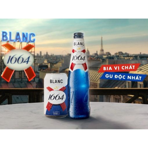 Bia Blanc 1664 lon 330ml (Thùng 24 Lon) - Ảnh 2