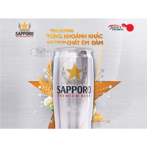 Bia Sapporo lon 650ml - Ảnh 2