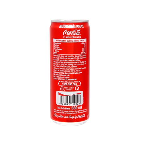 Nước ngọt Coca Cola lon cao 330ml - Thức uống giải khát sảng khoái - Ảnh 2