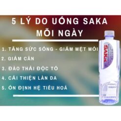 Alternative view of Nước uống i-on kiềm Saka 555ml