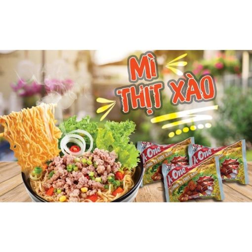 Mì A-One Thịt Xào Gói 85g - Hương Vị Đậm Đà - Ảnh 2