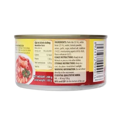 Sườn Nấu Đậu Vissaan Hộp 200g - Tiện Lợi, Thơm Ngon - Ảnh 2