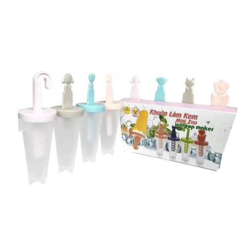 Khuôn Làm Kem Mini Zoo Tự Lập - Bộ 8 Khuôn Ngẫu Nhiên - Ảnh 2