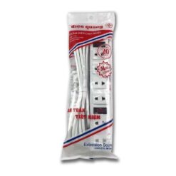 Alternative view of Ổ cắm Điện Quang ĐQ 001A-01 (6 lỗ, 2 chấu) 2500W, 2 công tắc