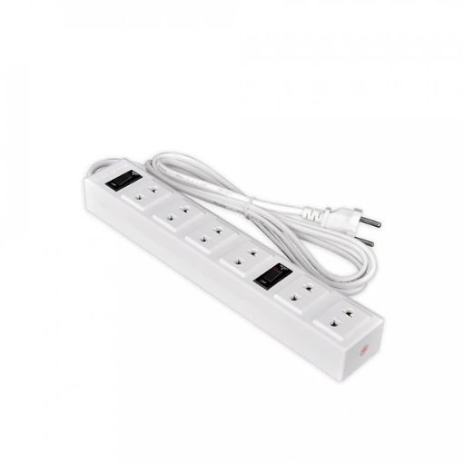 Ổ cắm Điện Quang ĐQ 001A-01 (6 lỗ, 2 chấu, dây 5 mét) - Ảnh 2