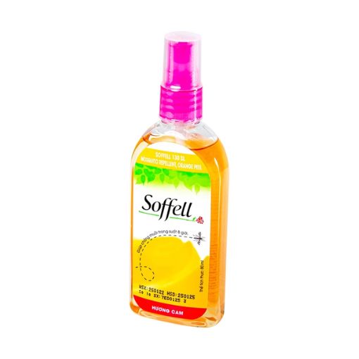 Xịt xua muỗi Soffell hương cam 80ml - Chống muỗi suốt 8 giờ - Ảnh 2