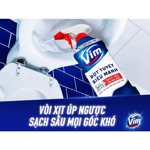 VIM Bọt Tuyết Đa Năng 500ml Tẩy Bồn Cầu & Nhà Tắm - Ảnh 2