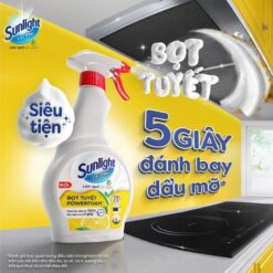 Alternative view of Nước lau bếp Sunlight Powerfoam bọt tuyết 500ml đánh bay dầu mỡ