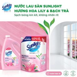 Alternative view of Nước lau sàn Sunlight hương hoa lily & bạch trà túi 3.6kg