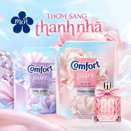 NXV Comfort Hoa Trắng Thanh Nhã 1.7L - Nước xả vải thơm lâu - Ảnh 2