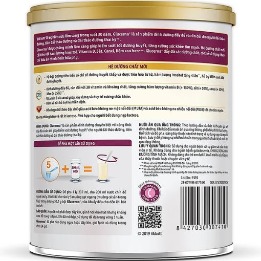 Sữa Glucerna Abbott 400g Vani cho người tiểu đường - Ảnh 2