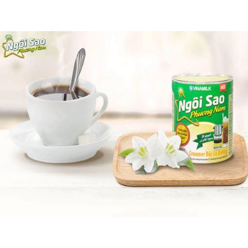 Kem đặc có đường Ngôi Sao Phương Nam xanh lá lon 380g - Ảnh 3