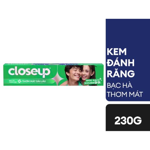 Kem đánh răng Closeup Bạc Hà The Mát 230g - Hơi Thở Thơm Mát - Ảnh 3