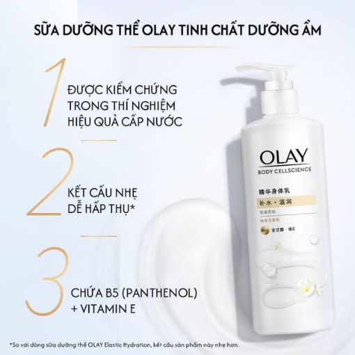 Sữa Dưỡng Thể Olay Tinh Chất Cấp Ẩm B5+ 260g - Ảnh 3