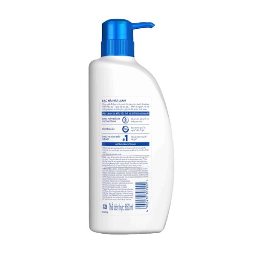 Dầu gội Head & Shoulders Cool Menthol bạc hà 850ml sạch gàu - Ảnh 3