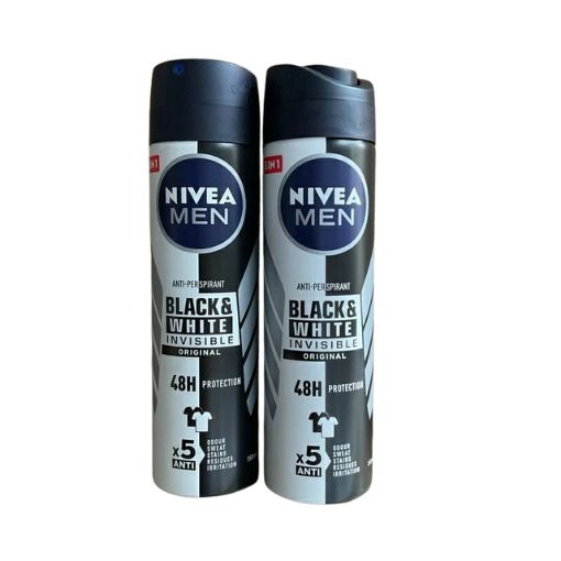 Xịt Khử Mùi NIVEA MEN Invisible Black&White Ngăn Vệt Ố Vàng (150ml) - Ảnh 3