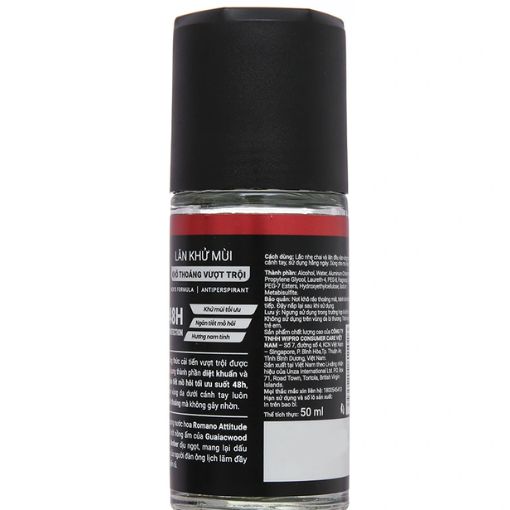 Lăn Khử Mùi Romano Attitude Khô Thoáng Vượt Trội 50ml - Ảnh 3
