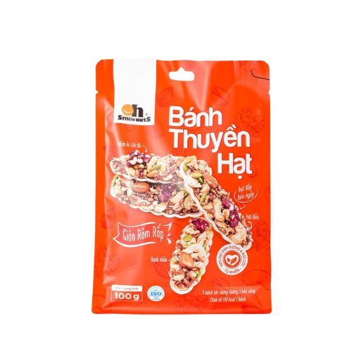 Bánh Thuyền Hạt Oh Smile Nuts 100G - Giòn Ngon Bổ Dưỡng - Ảnh 3