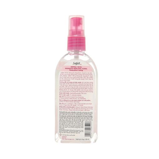 Xịt chống muỗi Soffell hương hoa 80ml - Ảnh 3