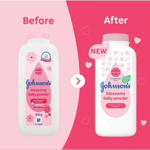 Phấn Thơm Johnson's Blossoms Cornstarch Baby Powder 200g - Ảnh 3