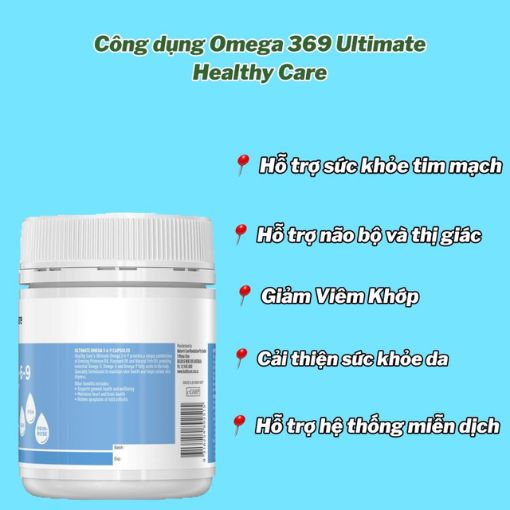 Viên Uống Healthy Care Ultimate Omega 369 200 Viên Úc - Ảnh 3